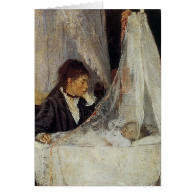 Vagga av Berthe Morisot Hälsningskort (Framsidan)
