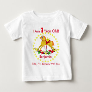 Vagga den 1st födelsedagsfesten för häst t-shirt