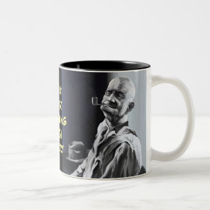 Vagga din morgon med stenigt Två-Tonad mugg
