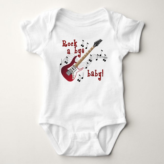 Vagga en röd Byebaby T-shirt (Framsida)