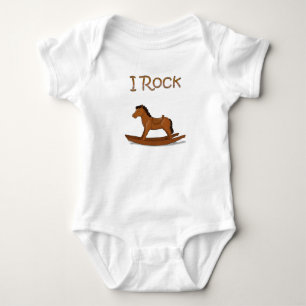 Vagga hästbabybodysuiten t shirt