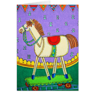 Vagga hästen hälsningskort