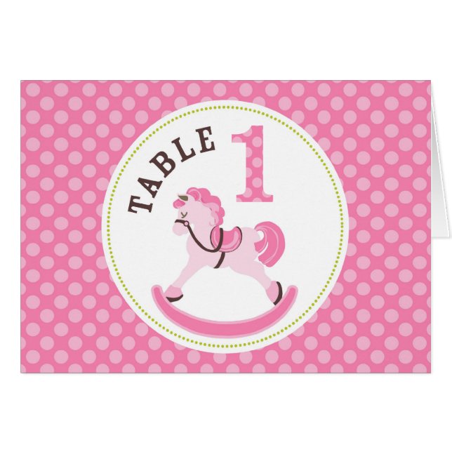 Vagga kort 1 för hästflickabord (Framsidan Horizontal)