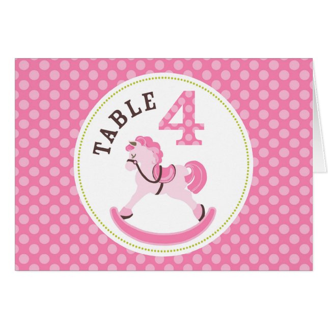 Vagga kort 4 för hästflickabord (Framsidan Horizontal)