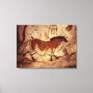 Vagga målning av en häst, c.17000 BC Canvastryck
