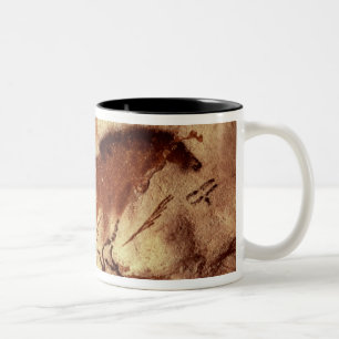 Vagga målning av en häst, c.17000 BC Två-Tonad Mugg