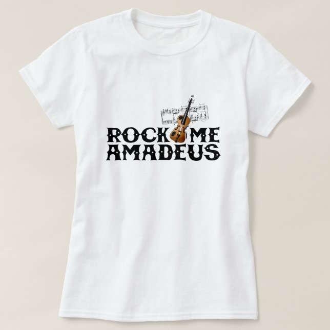 Vagga mig 80-tal för Amadeus den grafiska Tee Shirt (Design framsida)
