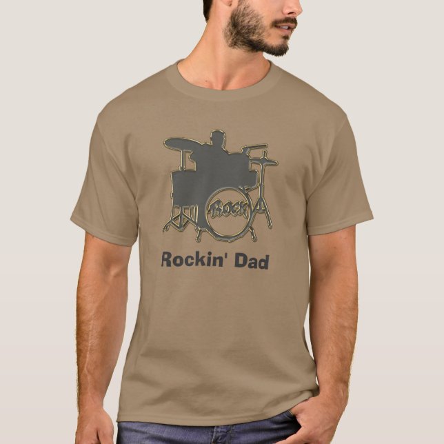 Vagga utslagsplatsen för fars dag för t shirt (Framsida)