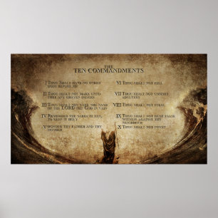 väggaffischen för 10 commandments poster