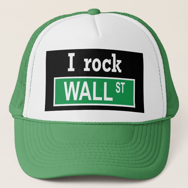 "Vaggar jag den wall street" hatten Truckerkeps (Framsida)