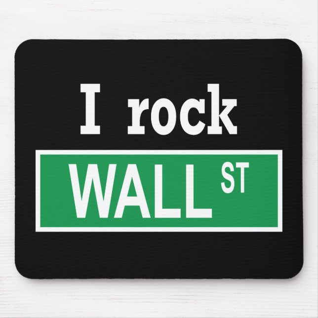 "Vaggar jag wall street" Mousepad Musmatta (Framsidan)