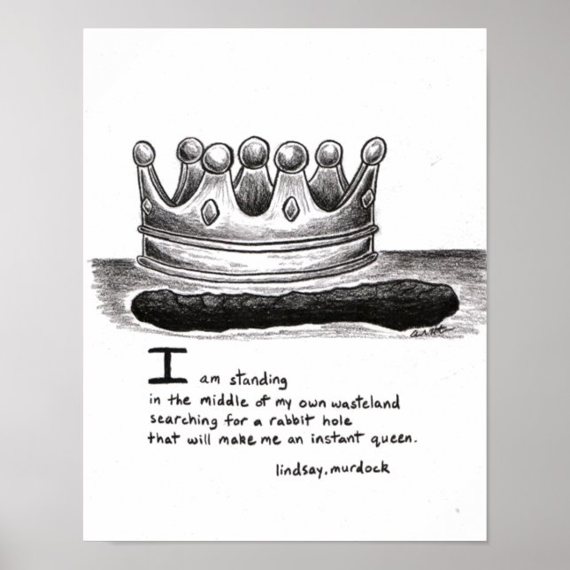 Väggarna poster Hål-citattecken för kanininspirati (Framsidan)