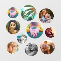 Väggdecal 10 fotomallcirklar