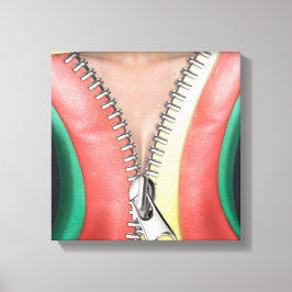 Väggdekan för läderutseende canvastryck