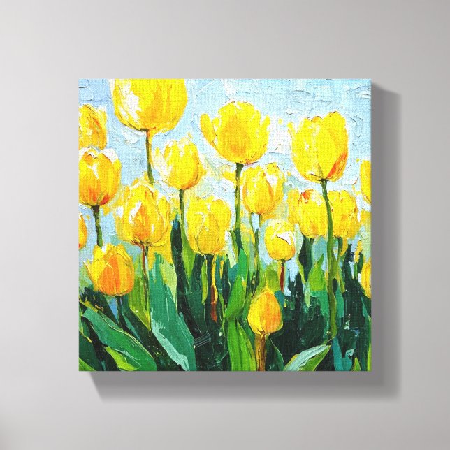Väggdekan för Tulip Stretched Canvas (Framsida)