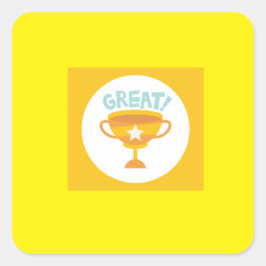 Väggdetaljer och behandlingar > Väggdekaler och sp Fyrkantigt Klistermärke