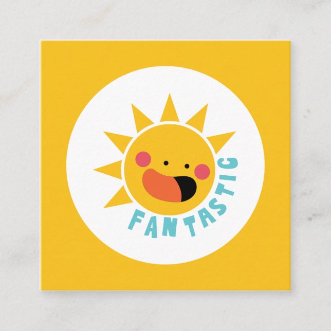 Väggdetaljer och behandlingar > Väggdekaler och sp Fyrkantigt Visitkort (Framsida)