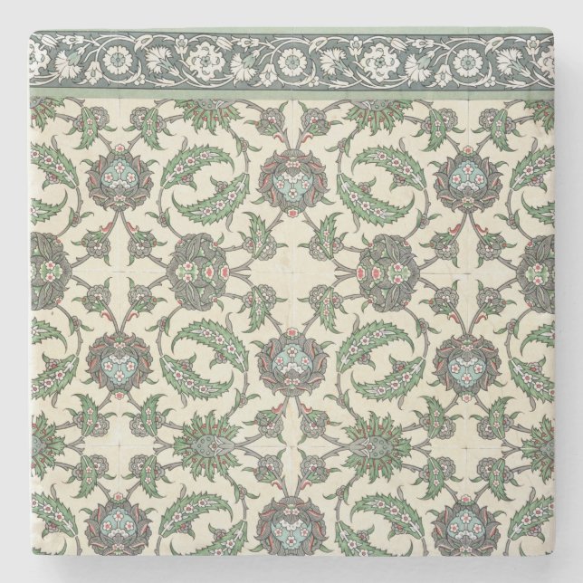 Väggen belägger med tegel av moskén av Cheykhoun, Underlägg Sten (Framsidan)