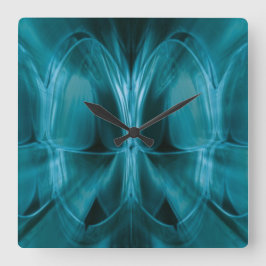 Väggen för tandläkaren för tänder för fyrkantig klocka