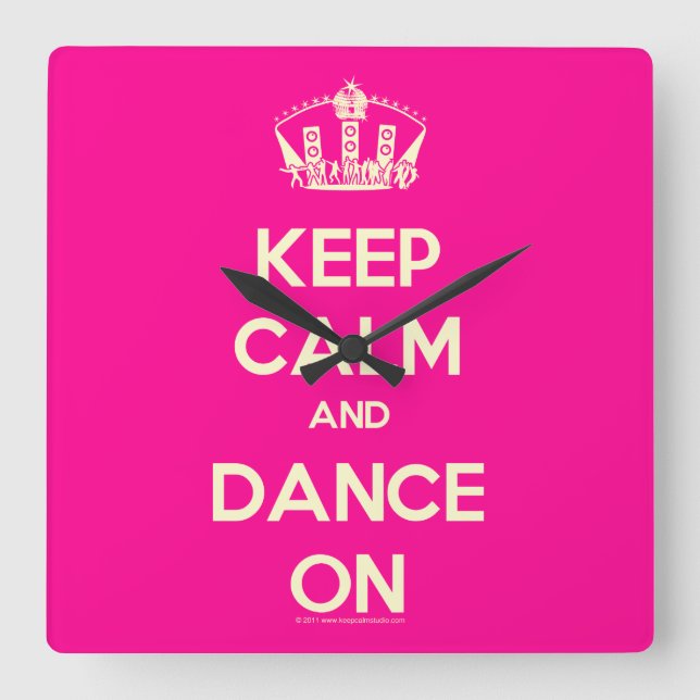 Väggen tar tid på fyrkantig klocka (Framsida)