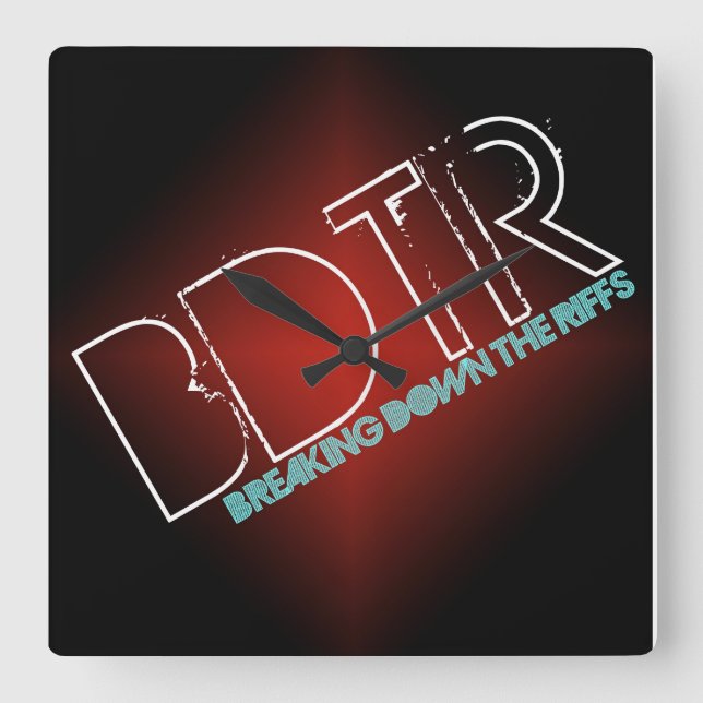 Väggen tar tid på fyrkantig klocka (Framsida)