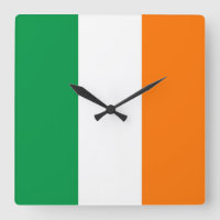 Väggen tar tid på med flagga av Irland