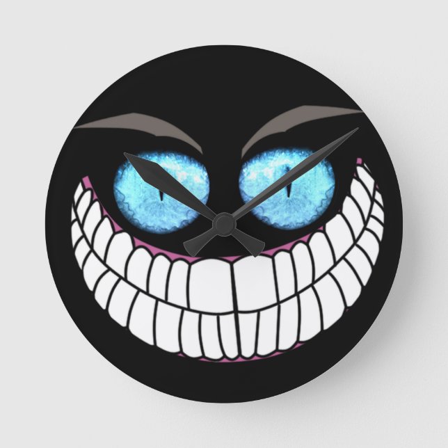 Väggen tar tid på - skräddarsy rund klocka (Framsida)