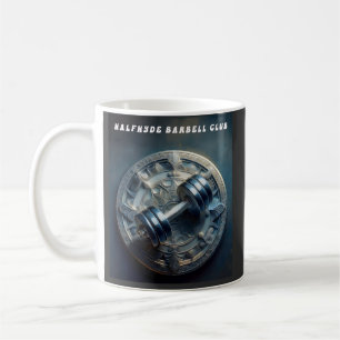 Väggens Logotyp från Halfhydes Klubb i barbellen Kaffemugg