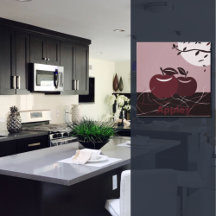 Vägghängare för Red Apples Kitchen Square