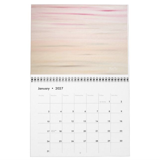 Väggkalender 2014 kalender (Jan 2027)