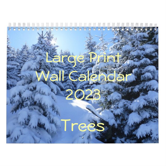 Väggkalender 2015 för stort tryck - träd kalender (Omslag)
