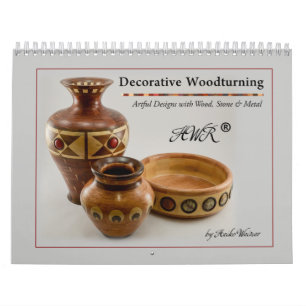 Väggkalender - dekorativa Woodturning Kalender