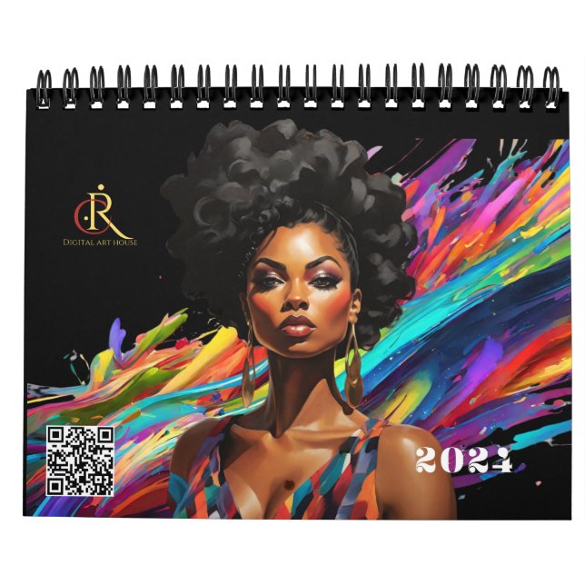 Väggkalender - EmpowHERed Excellence:Black Women Kalender (Baksida)