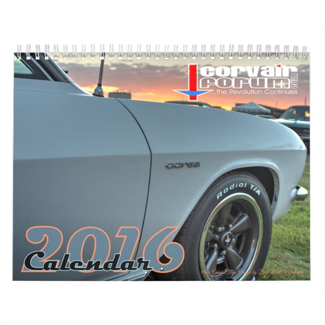 väggkalender för 8.5x11 CorvairForum Kalender (Omslag)
