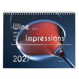 Väggkalendern för vin ... Intryck 2027 Kalender
