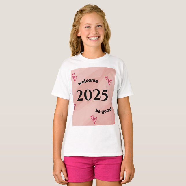 väggklocka 2025 t shirt (Hel framsida)
