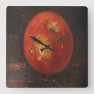 Väggklocka Ann Hayes Painting Apple