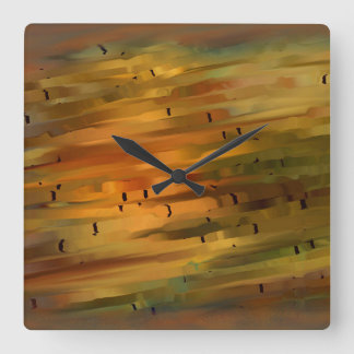 Väggklocka för Abstrakt av rost