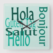 Väggklocka för akrylat coola