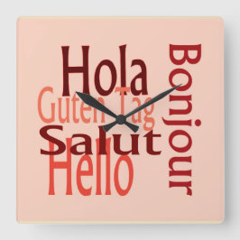 Väggklocka för akrylat coola