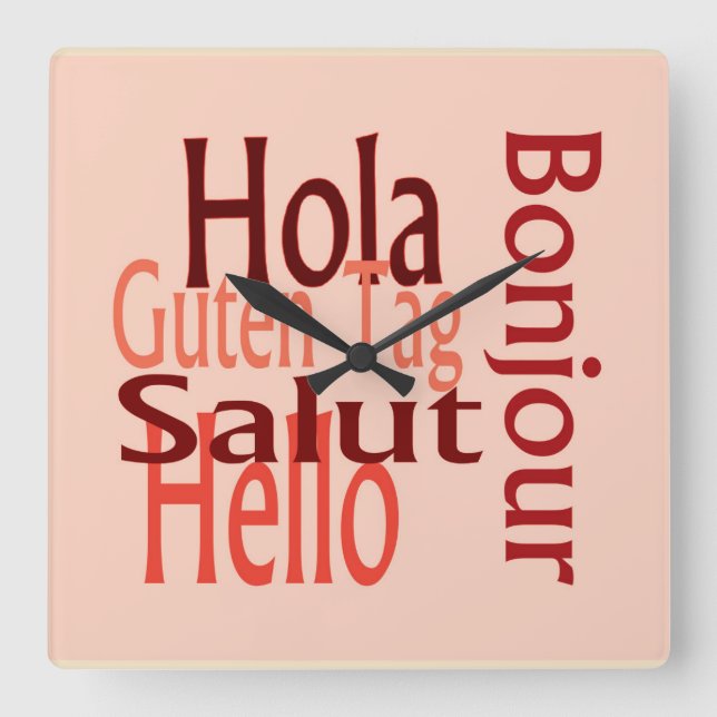 Väggklocka för akrylat coola (Framsida)