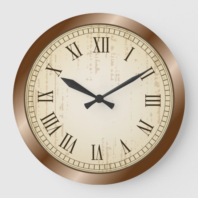 Väggklocka för antika romerska siffror (Framsida)