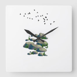 Väggklocka för belysning av naturen