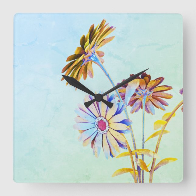 Väggklocka för blommigt (Framsida)