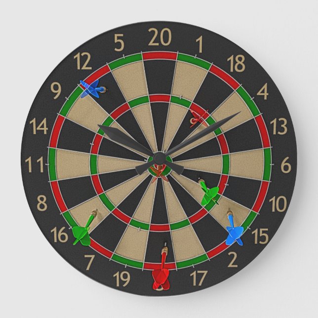 Väggklocka för Dartboard (Framsida)