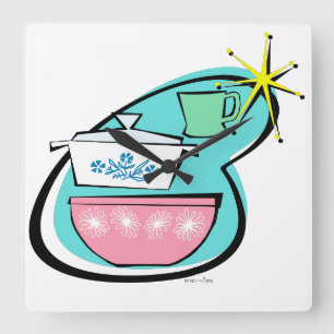 Väggklocka för design av atomprogram