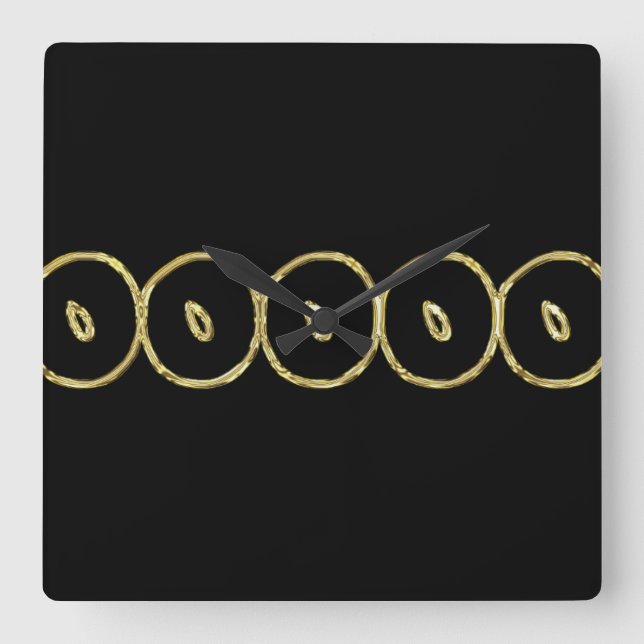 Väggklocka, för försäljning! fyrkantig klocka (Framsida)