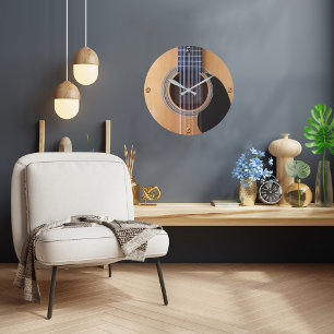 Väggklocka för gitarr
