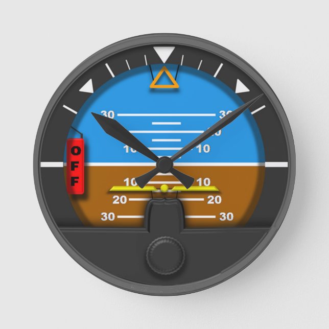 väggklocka för konstgjord horisont (Framsida)