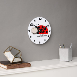 Väggklocka för Ladybug